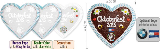 Customized Gingerbread Heart