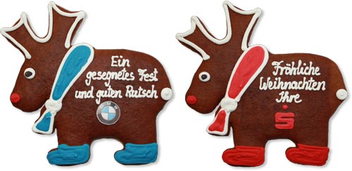 Lebkuchen Elch 22cm Beispiele