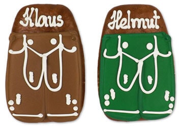 Lederhosen Tischkarten 11 cm