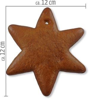 blank gingerbread star