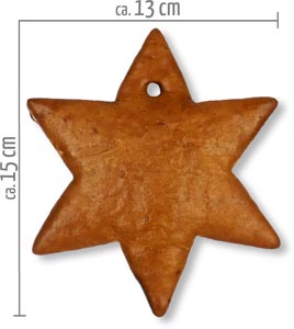 blank gingerbread star