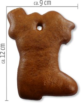 blank gingerbread boot