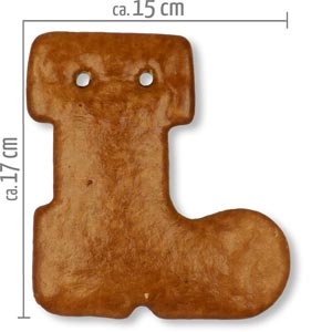 blank gingerbread boot