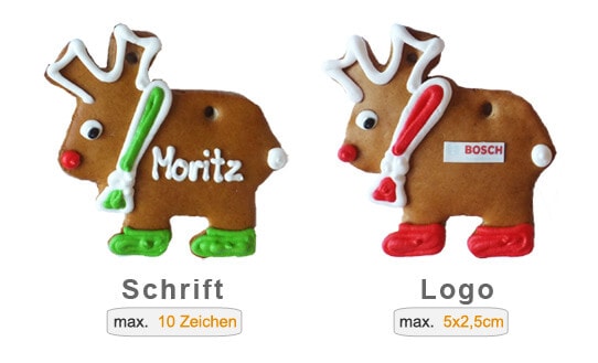 Lebkuchen Moose 12cm