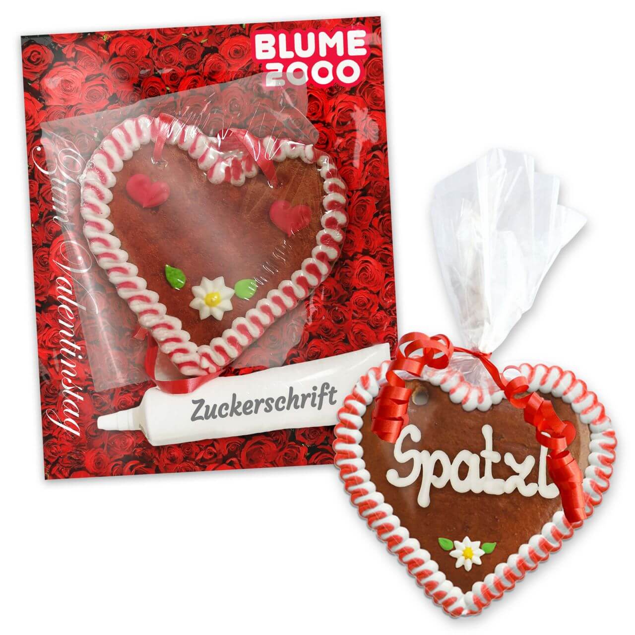 Mini gingerbread heart, Do-It-Yourself kit with individual card