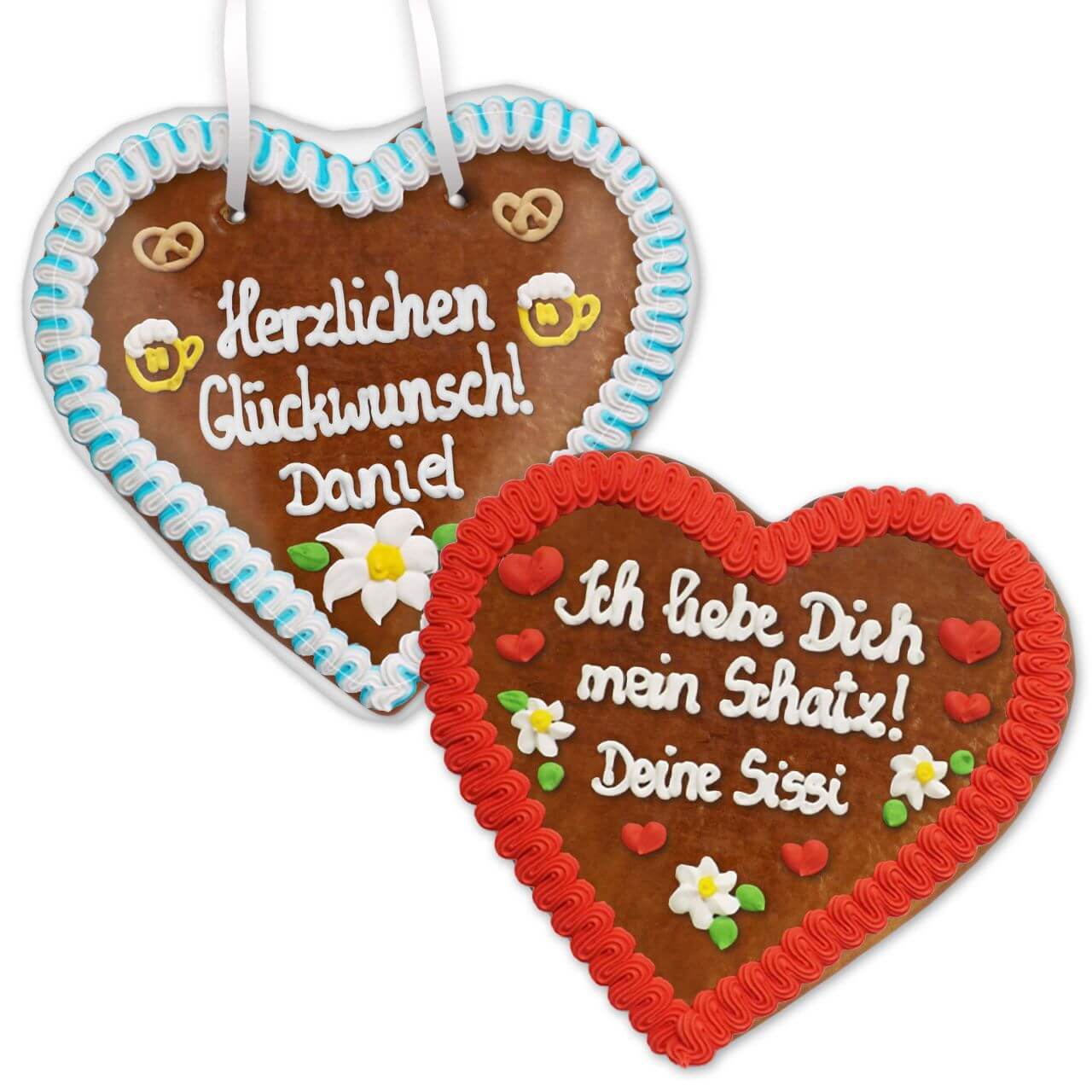 Lebkuchenherz, 24cm personalisieren als Geschenk