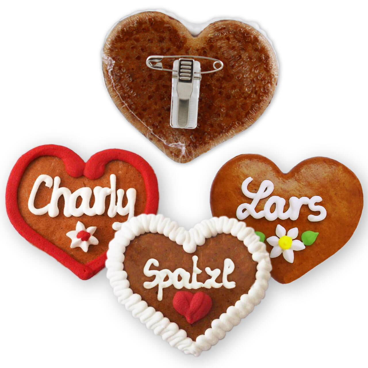 gingerbread heart button 8 cm lebkuchen markt de heart 8