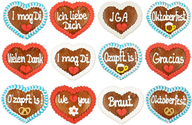 Mini Gingerbreadheart 8cm preview different claims and designs