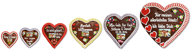 Gingerbread Heart With Photo Customizable Lebkuchen Markt De