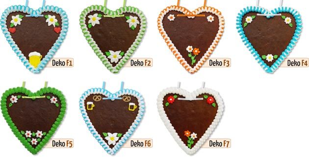 Gingerbread heart decoration celebrations