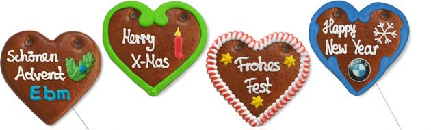 Gingerbread Heart Christmas 12cm