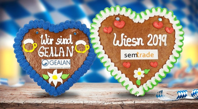 Lebkuchenherzen Werbegeschenk mit Logo bedruckt als Werbemittel