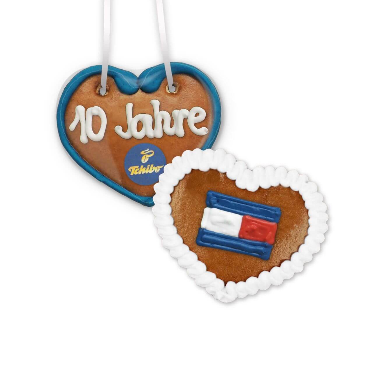 Gingerbread Hearts, 8cm - optional with Logo