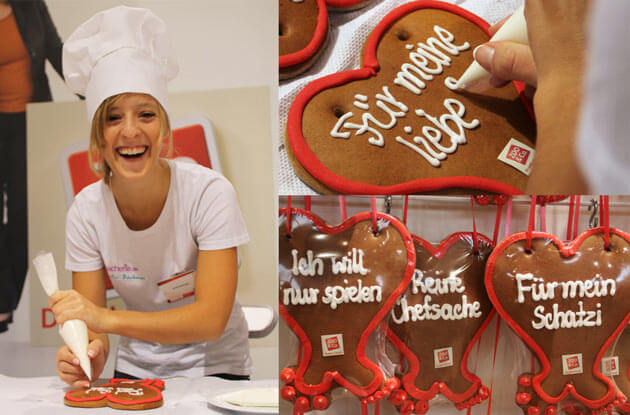 Lebkuchen Rohling beschriften