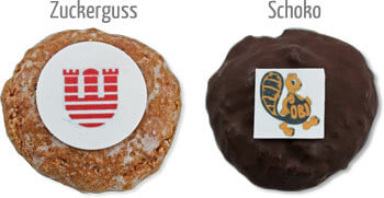 Mini-Lebkuchen mit Logo