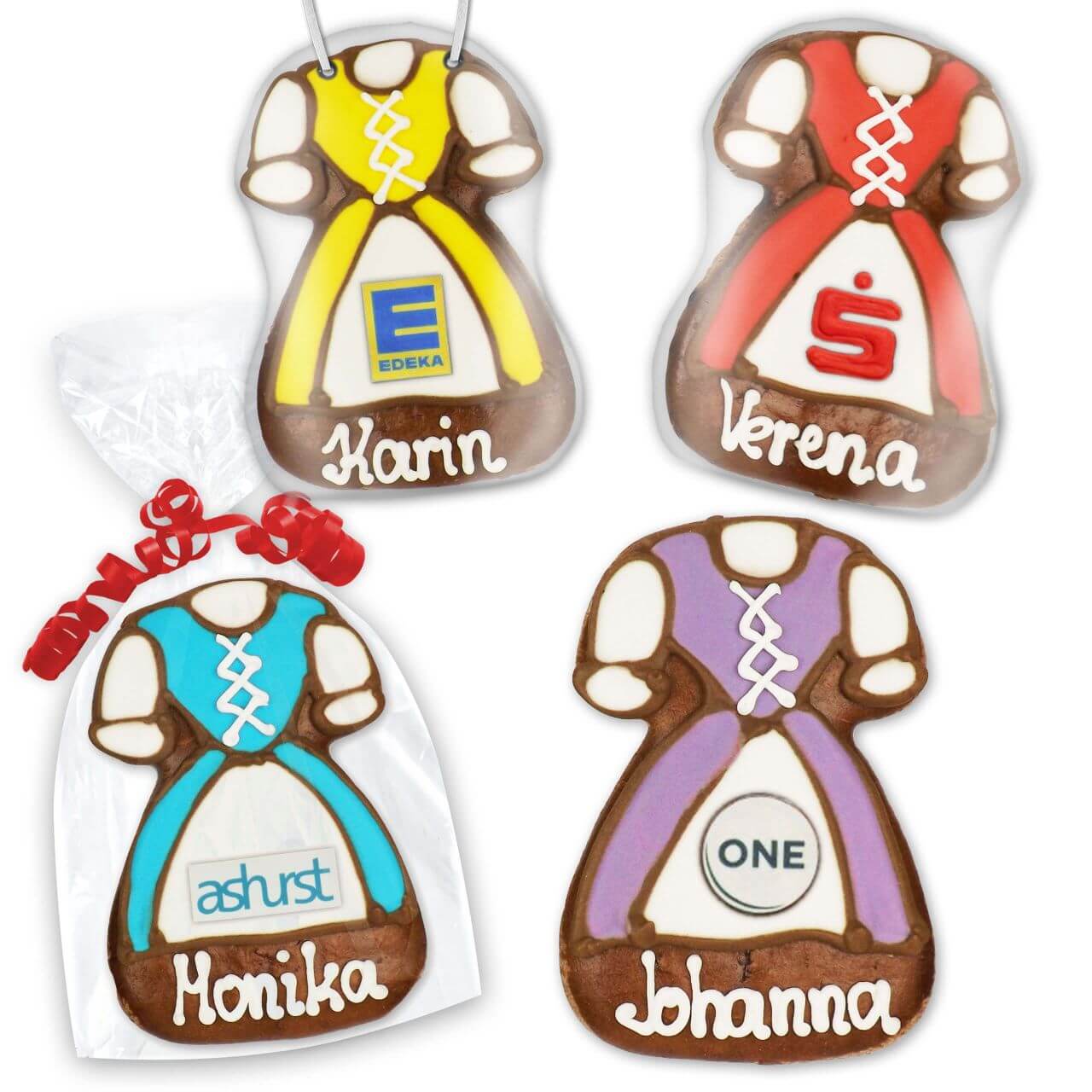 Dirndl made of gingerbread 11cm optionally with logo