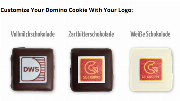Domino Cookie with Logo - single packed