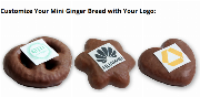 Heart - Prezel - Star gingerbread with Logo - single packed