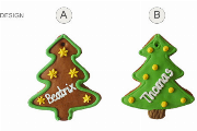 Gingerbread Christmas Tree, 12cm Placement Card