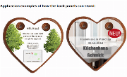 Printed back panel for your gingerbread heart 12-24cm