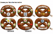 Gingerbread Pretzel, 15cm - optional with Logo