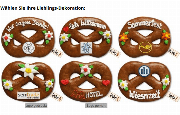 Lebkuchen Brezel, 15cm - optional mit Logo