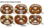 Lebkuchen Brezel, 15cm - optional mit Logo