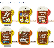 Beer Mug from gingerbread, 23cm - optional with Logo