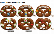 XL Lebkuchen Brezel, 50cm - optional mit Logo