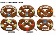 Gingerbread Pretzel, 20cm - optional with Logo