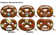 Gingerbread Pretzel, 28cm - optional with Logo