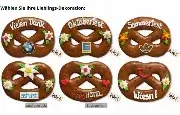 Brezel aus Lebkuchen, 28cm - optional mit Logo