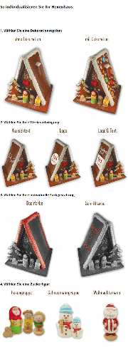 XL Lebkuchen Hexenhaus mit Logo - Extra Large