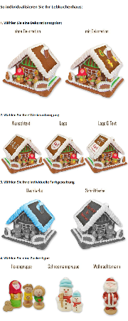 Lebkuchenhaus bedruckt mit Logo - Large