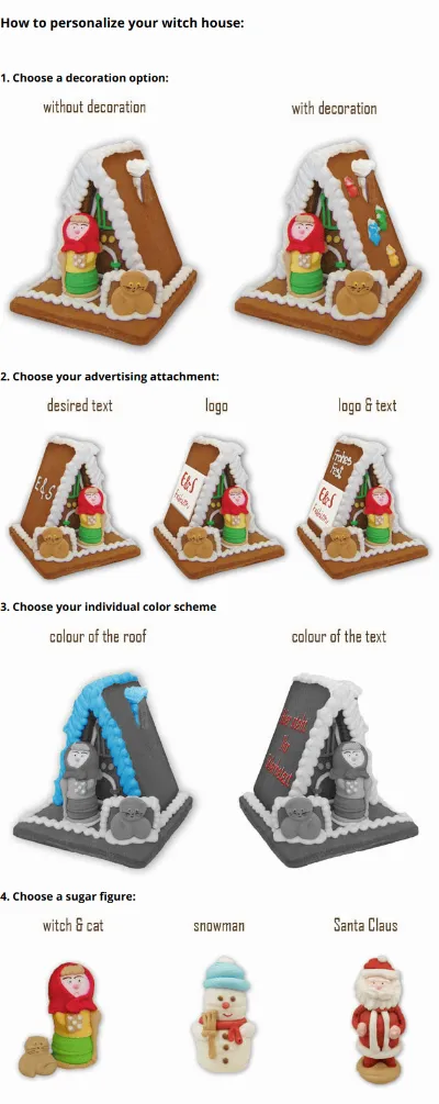 Gingerbread witch house as desired - medium