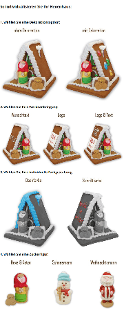 Lebkuchen Hexenhaus nach Wunsch - Medium