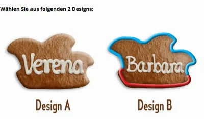 Tischkarte Karneval - Faschingsmütze aus Lebkuchen, 8cm