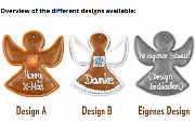 Angel made of gingerbread optional with Logo, 20cm