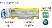 Gingerbread semitrailer individually 24cm - Logo optional