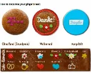 Gingerbread Round 8cm - optional with logo