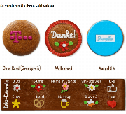 Lebkuchen Rund 8cm - optional mit Logo