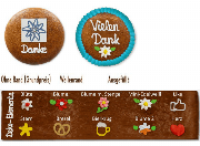 Lebkuchen Kreis 11cm - optional mit Logo