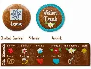 Lebkuchen Kreis 11cm - optional mit Logo