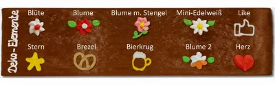 Lebkuchen Sechseck 13cm - optional mit Logo