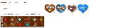 Gingerbread Hearts, 8cm - optional with Logo