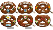 Gingerbread Pretzel, 12cm - optional with Logo