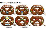 Lebkuchen Brezel, 12cm - optional mit Logo