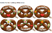 Lebkuchen Brezel individuell, 12cm