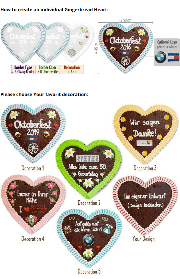 Gingerbread Hearts, XXL 50cm - optional with Logo