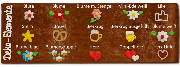 Lebkuchen-Herz mit Siebdruck - Logo, 12cm